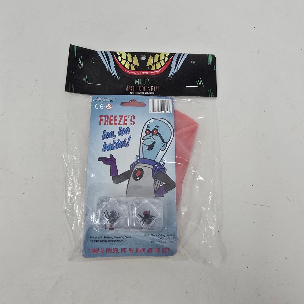 Nerd Block Mr J's April Fools Kit Harley Quinn Whoopee Cushion Mr Freeze Fly Ice